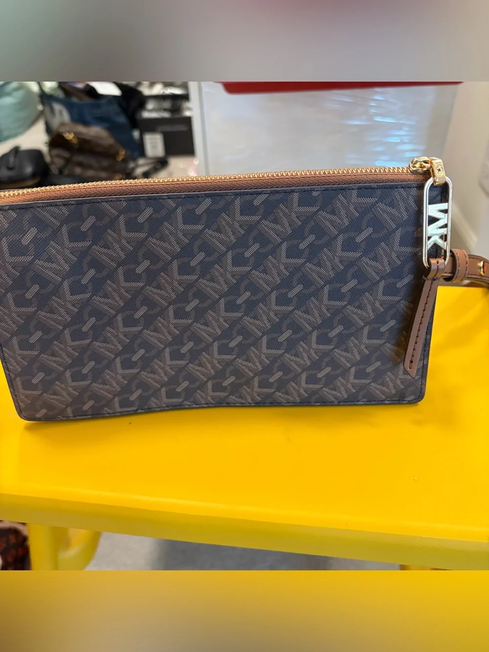 Michael Kors Brown/Black Signature Logo Crossbody